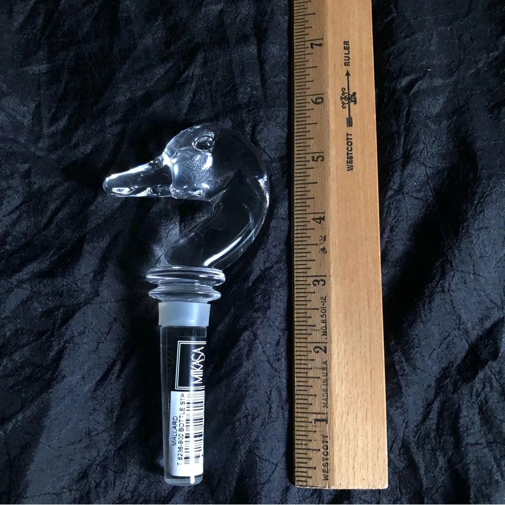 Vintage Mikasa Crystal Bottle Stopper - Mallard Duck - Picture 15 of 15